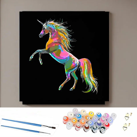 40*40cm Diy Paint By Numbers Abstract Painting Diy Oil Number Painting With Frame Colorful Animals HDPT