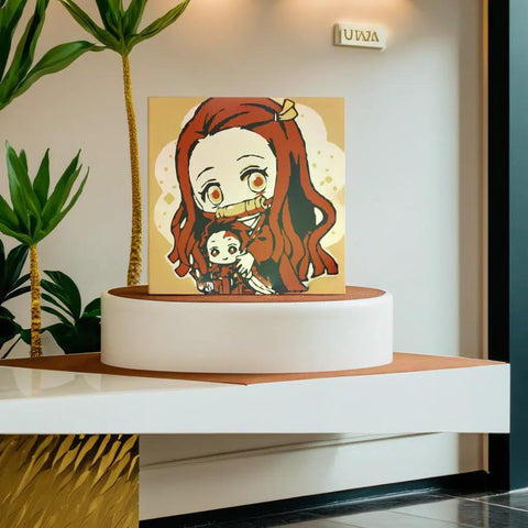 [20x20cm] Digital Oil Painting Kit With Frame Anime Cartoon Canvas Painting by Numbers Decor Gifts HDPT