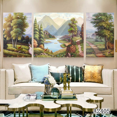 3PCS Living room frescoes, bedroom decorations, paintings, exquisite frescoes, home décor paintings HDPT