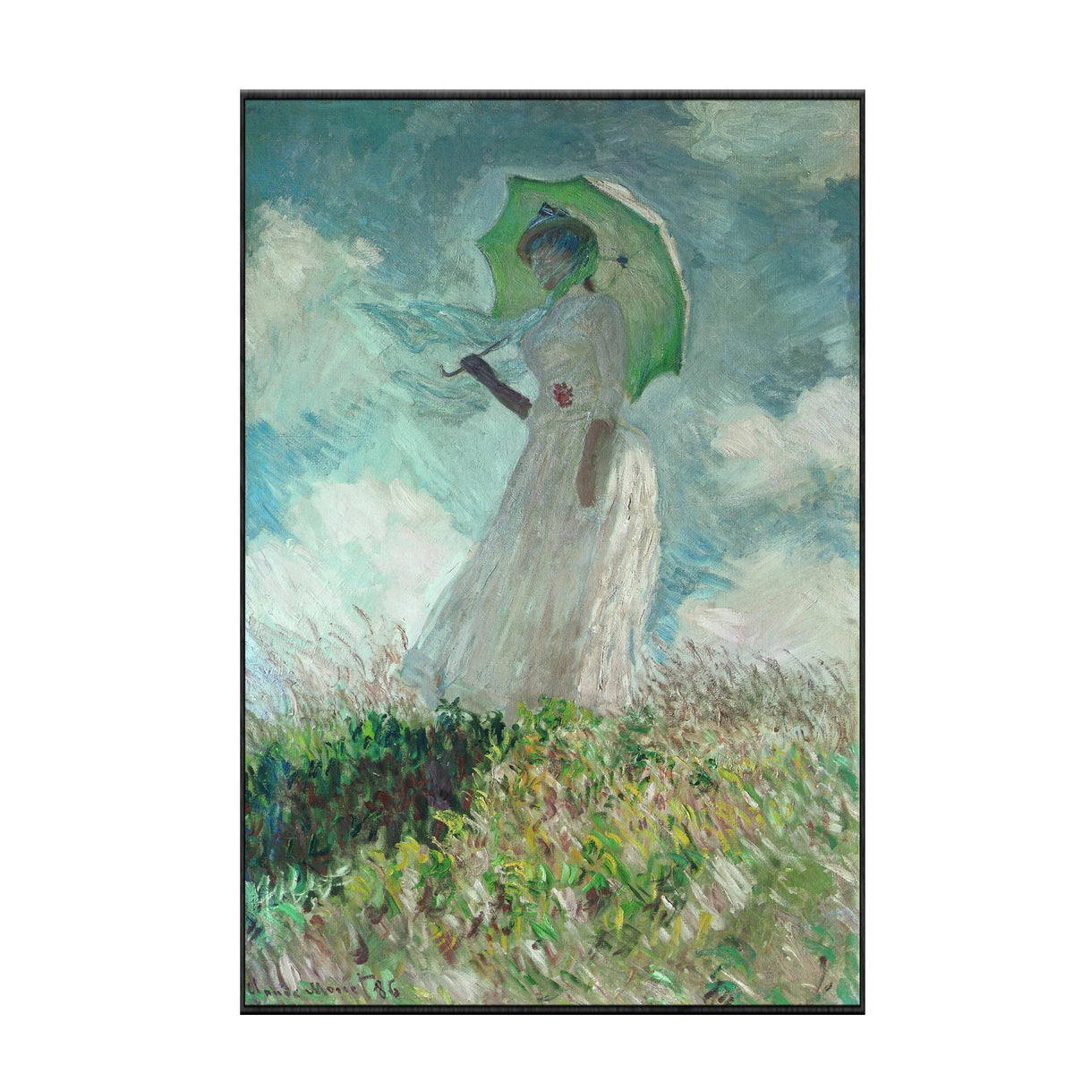 Claude Monet Poppy Fields Impressionist Landscape Oil Painting On Canvas Posters And Wall Prints For Living Room