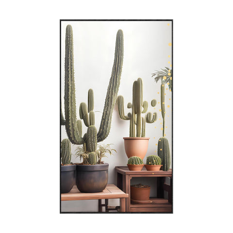 Thickened Picture Frame Living Room Decorative Painting Green Plants Small Fresh Ins Bedroom Study Background Wall Nordic Simple Restaurant Decorative Painting Cactus