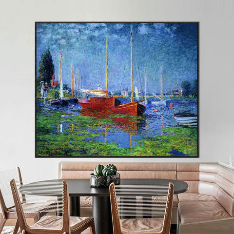 Claude Monet Poppy Fields Impressionist Landscape Oil Painting On Canvas Posters And Wall Prints For Living Room