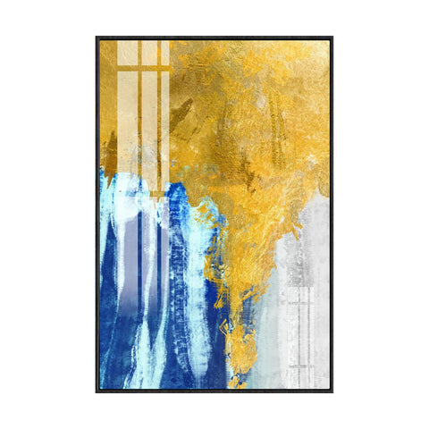 Wall Frame Decor Living Room Canvas Painting Wall Decor Elegant Vertical Abstract Decorative Painting With Frame For Modern Living Room