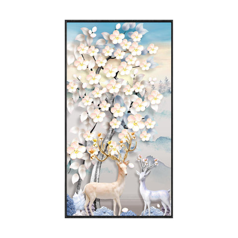 Painting Decoration Wall With Frame High Definition Nordic American Decor Painting Deer Abstract Landscape