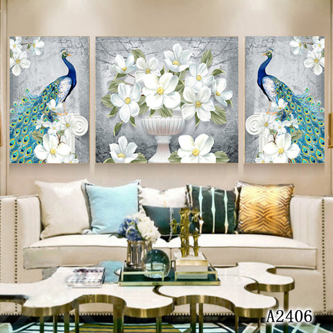 3PCS Living room frescoes, bedroom decorations, paintings, exquisite frescoes, home décor paintings HDPT