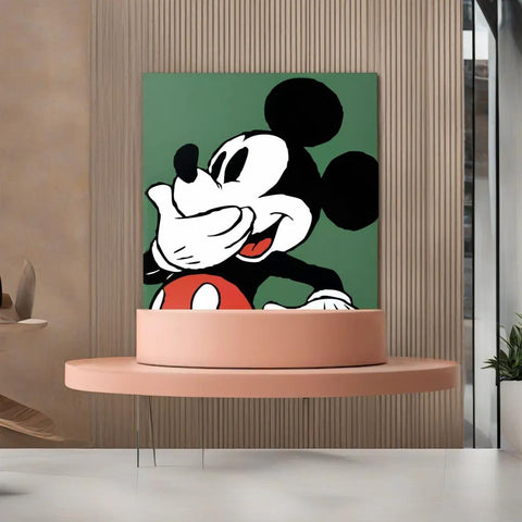 Minnie Mouse Digital Oil Paint By Numbers 20x 20cm Canvas Frame Number Painting Living Room Decor HDPT
