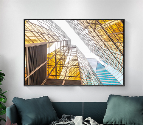 Painting Frame Wall Decor Modern Minimalist Light Luxury Architectural Church Living Room Decoration Painting