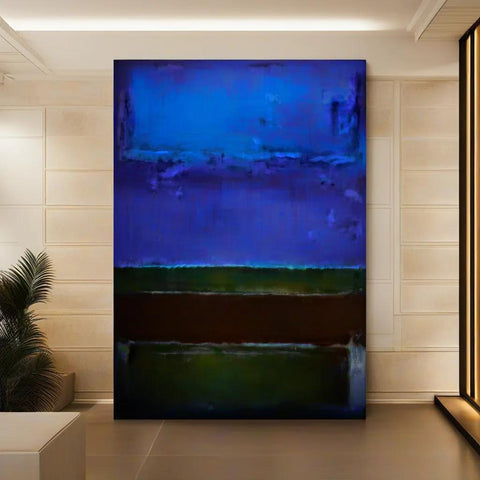 28*39″ Wooden Inner Framed Abstract Painting,Modern abstract painting,office wall art HDPT