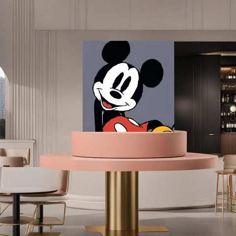 Minnie Mouse Digital Oil Paint By Numbers 20x 20cm Canvas Frame Number Painting Living Room Decor HDPT