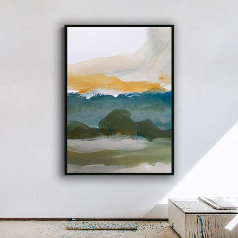 24*32" Modern Abstract Art  Poster Canvas Painting HD Print Artwork For Home Decor With Frame HDPT