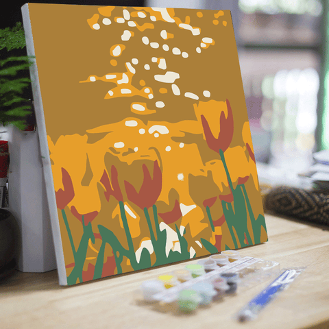 20*20 cartoon char Framed Digital Painting Pagpipinta DIY Canvas Acrylic Paint Painting kit Deco