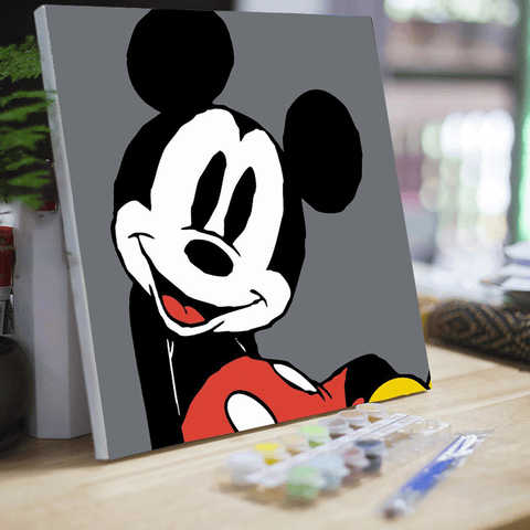 20*20 cartoon char Framed Digital Painting Pagpipinta DIY Canvas Acrylic Paint Painting kit Deco