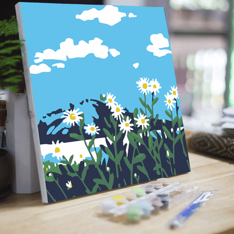 20*20 cartoon char Framed Digital Painting Pagpipinta DIY Canvas Acrylic Paint Painting kit Deco