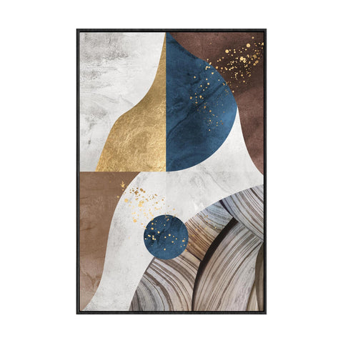 Wall Decor Painting With Frame Vertical Abstract Decorative Painting With Frame, Modern Light Luxury For Living Room