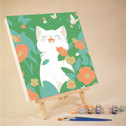 20*20 cartoon char Framed Digital Painting Pagpipinta DIY Canvas Acrylic Paint Painting kit Deco