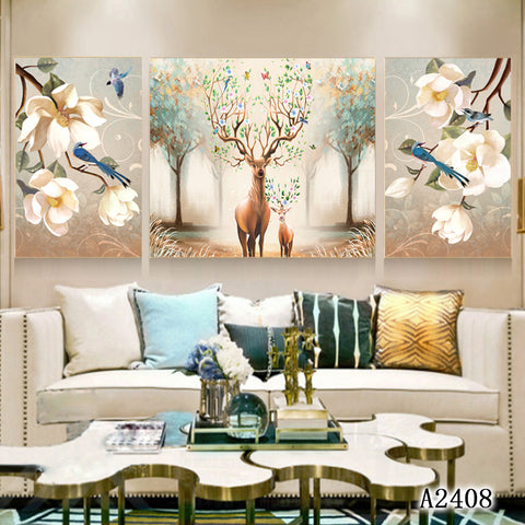 3PCS Living room frescoes, bedroom decorations, paintings, exquisite frescoes, home décor paintings HDPT