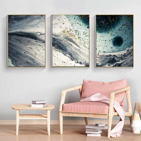 210*90cm 3 in 1 HD Print Elegant Flower Canvas Painting Abstract Art Porch Wall Decoration Picture Home Artwork Gift