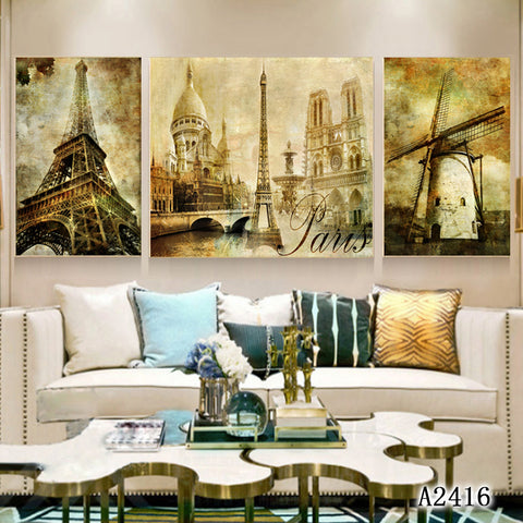 3PCS Living room frescoes, bedroom decorations, paintings, exquisite frescoes, home décor paintings HDPT