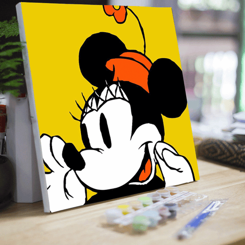 20*20 cartoon char Framed Digital Painting Pagpipinta DIY Canvas Acrylic Paint Painting kit Deco