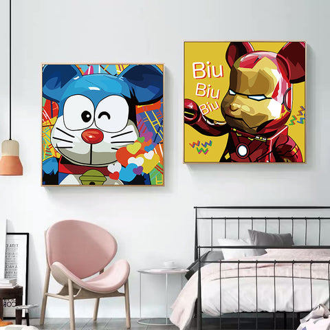12*12″ Canvas printings Wall Art Picture for Living Room Home Decoration Inner Framed And Out Frame HDPT