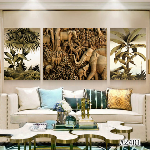 3PCS Living room frescoes, bedroom decorations, paintings, exquisite frescoes, home décor paintings HDPT