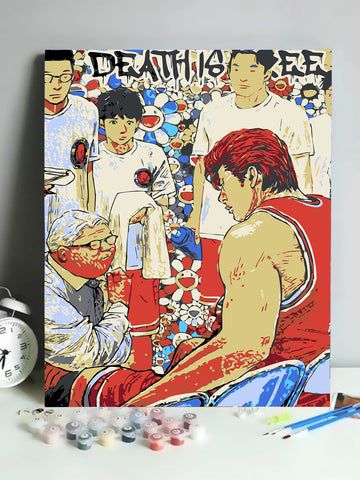20*30 cartoon char Framed Digital Painting  DIY Canvas Acrylic Paint Painting Slam Dunk Anime HDPT