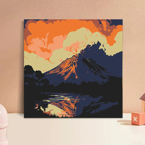 20*20 cartoon char Framed Digital Painting Pagpipinta DIY Canvas Acrylic Paint Painting kit Deco