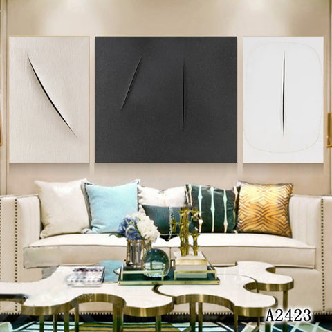 3 Pcs Set Home Decorative Painting Living Room Bedroom Corridor Background Wall Decor Inner Frame HDPT