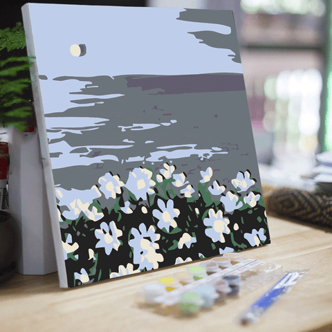 20*20 cartoon char Framed Digital Painting Pagpipinta DIY Canvas Acrylic Paint Painting kit Deco