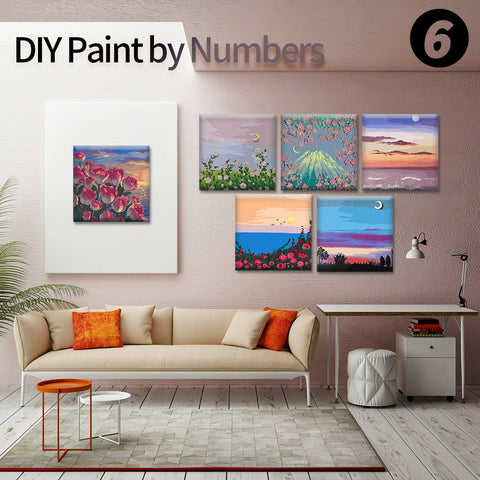 20*20 cartoon char Framed Digital Painting Pagpipinta DIY Canvas Acrylic Paint Painting kit Deco