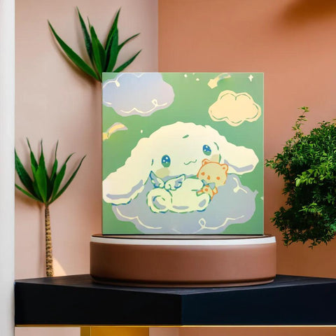 20*20 cartoon char Framed Digital Painting Pagpipinta DIY Canvas Acrylic Paint Painting kit Deco