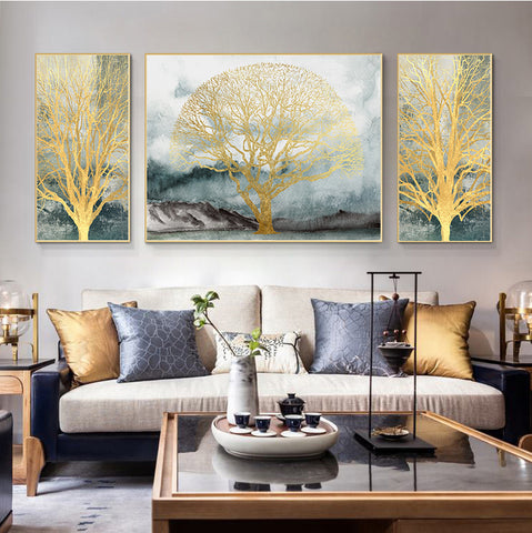 210*90cm 3pc Set  Modern Nordic Style Light Luxury Living Room And Children's Room Hanging Paintings HD Crystal Porcelain Painting Decoration