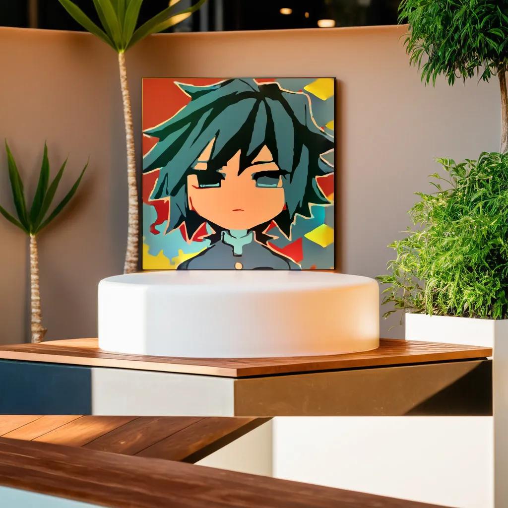 20*20 cartoon char Framed Digital Painting Pagpipinta DIY Canvas Acrylic Paint Painting kit Deco