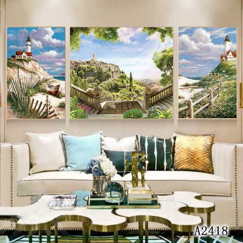 3PCS Living room frescoes, bedroom decorations, paintings, exquisite frescoes, home décor paintings HDPT
