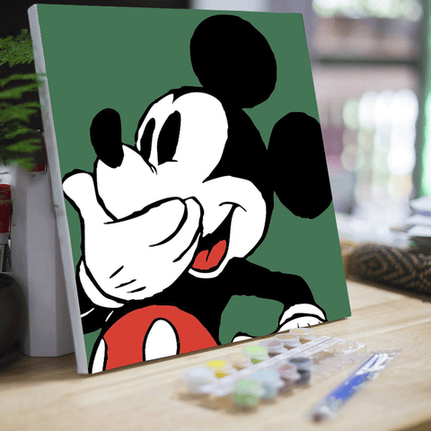 20*20 cartoon char Framed Digital Painting Pagpipinta DIY Canvas Acrylic Paint Painting kit Deco