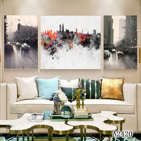 3PCS Living room frescoes, bedroom decorations, paintings, exquisite frescoes, home décor paintings HDPT