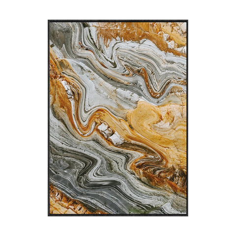Wall Decor Painting With Frame Vertical Abstract Decorative Painting With Frame, Modern Light Luxury For Living Room