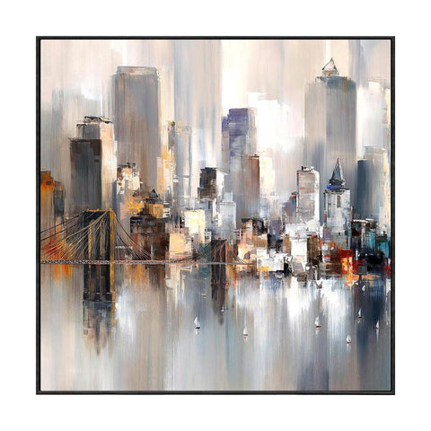 Wall Decor Painting With Frame Vertical Abstract Decorative Painting With Frame, Modern Light Luxury For Living Room