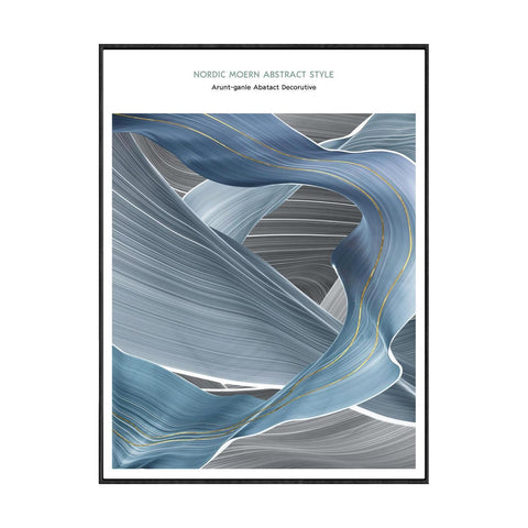Wall Decor Painting With Frame Vertical Abstract Decorative Painting With Frame, Modern Light Luxury For Living Room