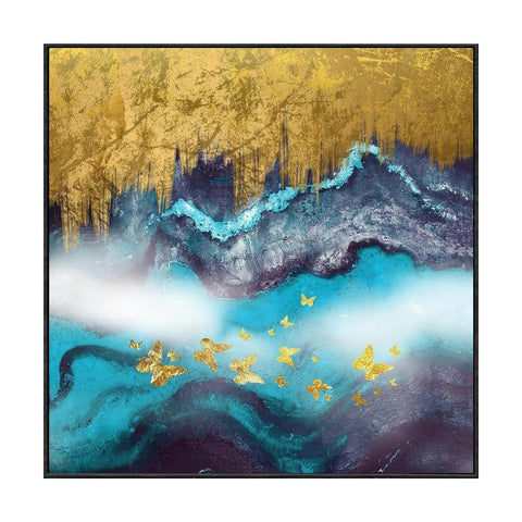 Wall Decor Painting With Frame Vertical Abstract Decorative Painting With Frame, Modern Light Luxury For Living Room