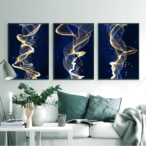 210*90cm 3pcs Set Frame Painting Wall Art Abstract Nordic Abstract Style Print Pictures Wall Poster Decor Bedroom Living Room Interior Home Framed Decoration