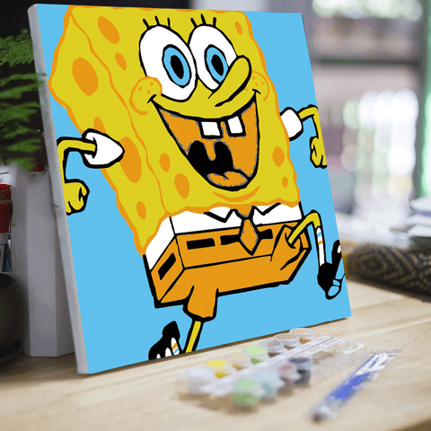 20*20 cartoon char Framed Digital Painting Pagpipinta DIY Canvas Acrylic Paint Painting kit Deco