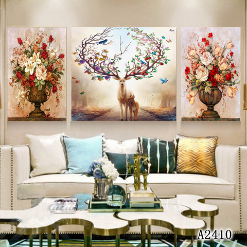 3PCS Living room frescoes, bedroom decorations, paintings, exquisite frescoes, home décor paintings HDPT