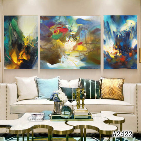 3 Pcs Set Home Decorative Painting Living Room Bedroom Corridor Background Wall Decor Inner Frame HDPT