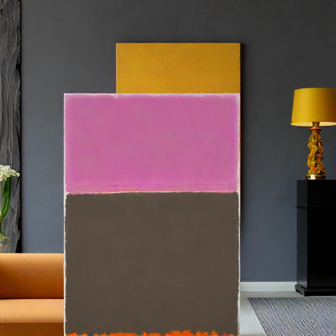 28*39″ Wooden Inner Framed Abstract Painting,Modern abstract painting,office wall art HDPT