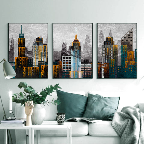 210*90cm 3pcs Set Frame Painting Wall Art Abstract Nordic Abstract Style Print Pictures Wall Poster Decor Bedroom Living Room Interior Home Framed Decoration