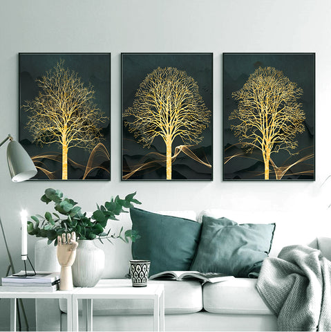 210*90cm 3pcs Set Frame Painting Wall Art Abstract Nordic Abstract Style Print Pictures Wall Poster Decor Bedroom Living Room Interior Home Framed Decoration