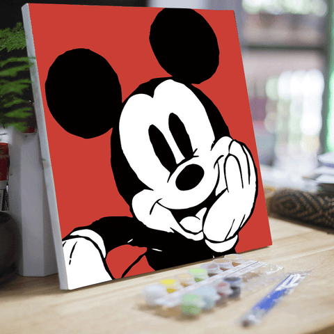 20*20 cartoon char Framed Digital Painting Pagpipinta DIY Canvas Acrylic Paint Painting kit Deco