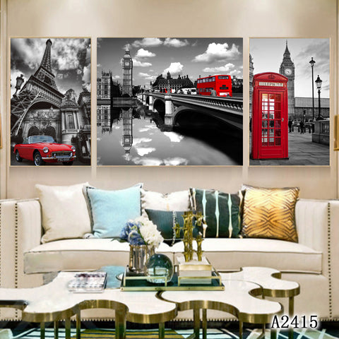 3PCS Living room frescoes, bedroom decorations, paintings, exquisite frescoes, home décor paintings HDPT
