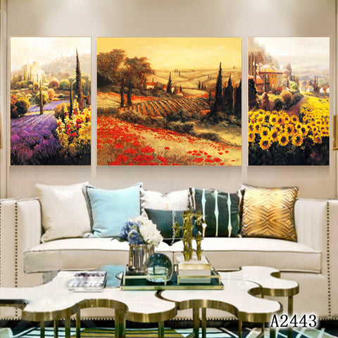3 Pcs Set Home Decorative Painting Living Room Bedroom Corridor Background Wall Decor Inner Frame HDPT